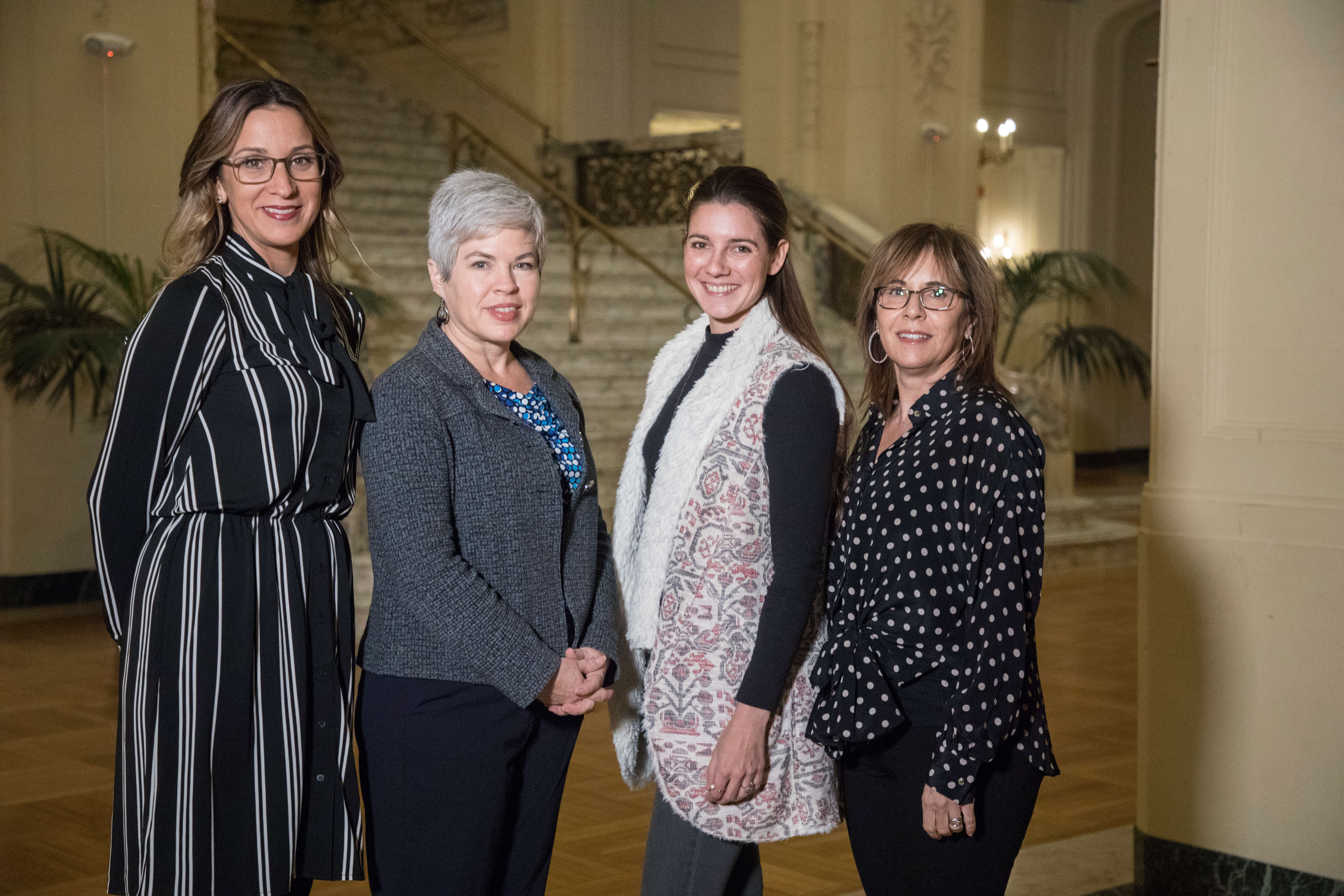 Group photo with Deanna Shoemaker (second from left) with Nicole Frame, Gabi Nickas and Anita O’Malley