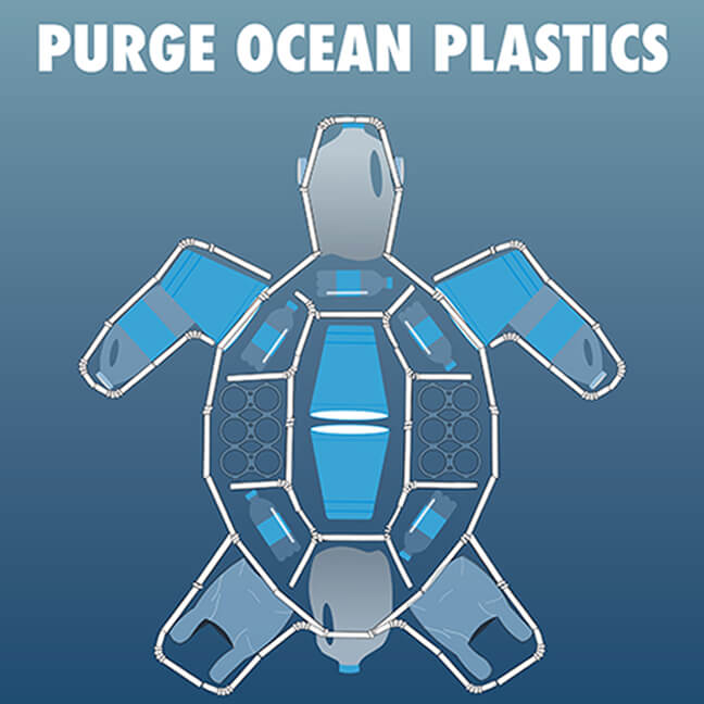 Poster Image: Sea Turtle of Plastic