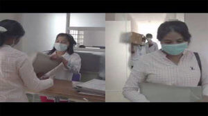 Photo of Hospital Staff Masked