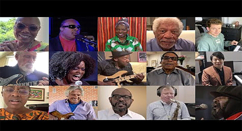 Screenshot image from International Jazz Day Virtual Global Concert 2020