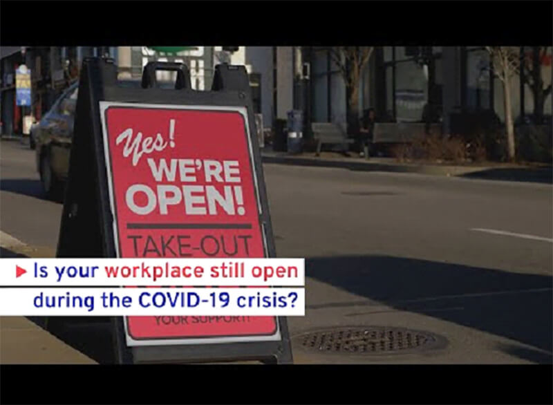 Photo of Yes We're Open business sign