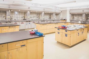 A lab in the School of Science building