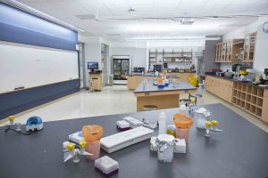 A lab in the School of Science building