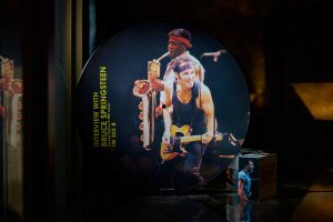 A limited-edition “Interview with Bruce Springsteen” vinyl picture disc from the U.K.
