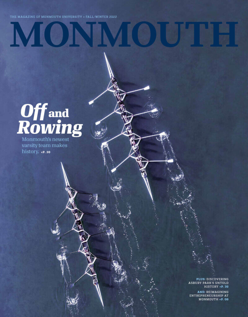 Cover image of Monmouth University magazine's fall-winter 2022 issue