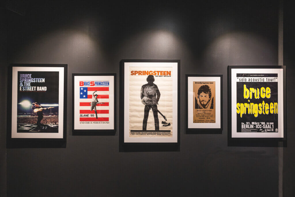 5 Bruce Springsteen posters in frames