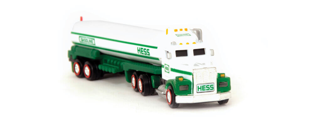 a toy Hess Truck tanker