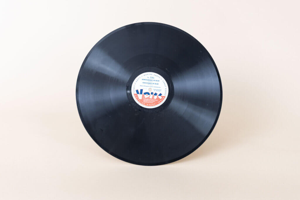 World War II V-Disc record produced to bring music and entertainment to U.S. troops overseas.
