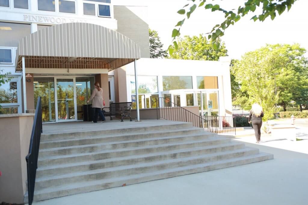 Entrance to pinewood Hall