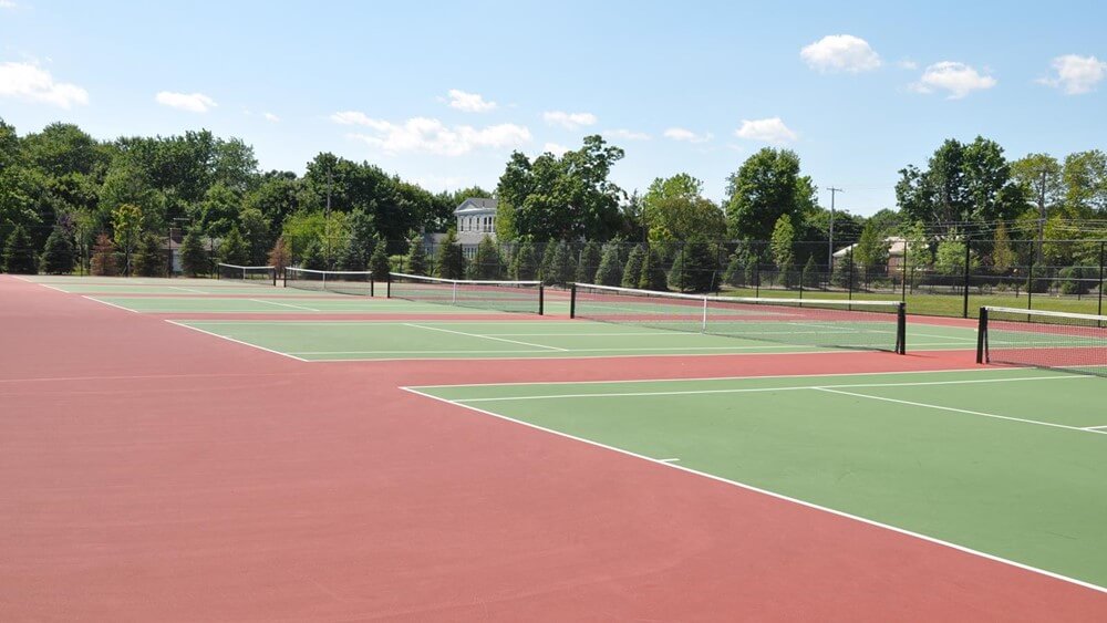 Photo of the tennis courts at the Tennis Complex