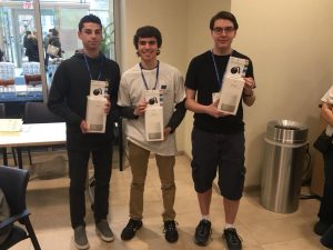 Photo shows students from Middletown High School South who finished in second place.