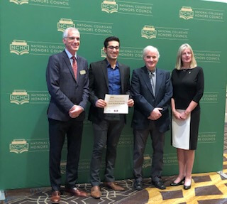 Senior Mehdi Husaini Places Second at National Collegiate Honors Council Research Conference