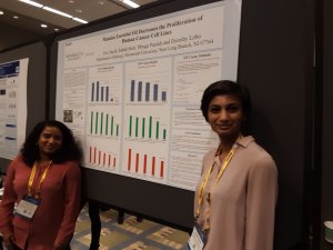 Jive Jacob and Subah Soni present their poster at ASCB