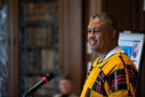 Professor Greason speaks