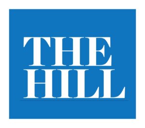 Square logo for "The Hill" a news outlet covering Capitol Hil
