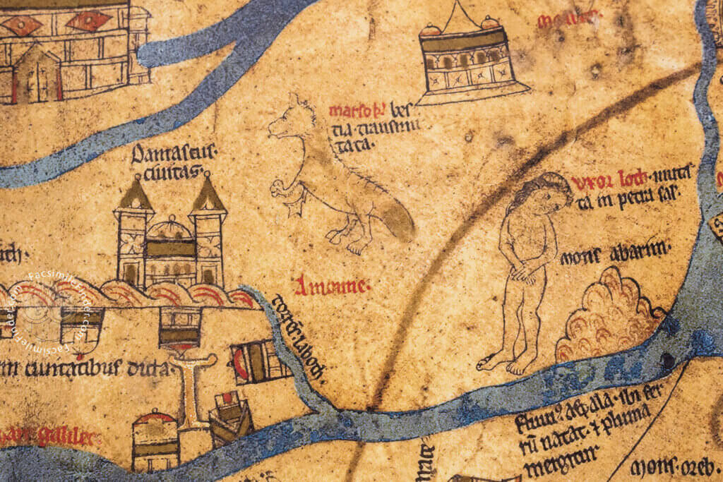 Selection from Hereford Mappa Mundi, one of the world's unique medieval treasures