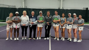Kim Clijsters visited Women's Tennis Team