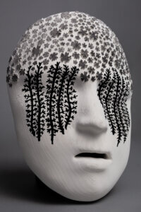 "Yarrow's Second Sight" - mask created by Assistant Professor Kimberly Callas
