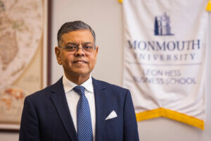 Dean Raj Devasagayam in the Leon Hess Business School