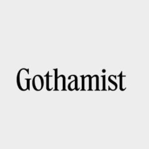 Stylized logo for WNYC-affiliated news organization, Gothamist