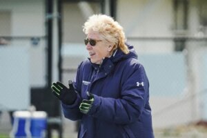 Women's Tennis Head Coach Patrice Murray in profile