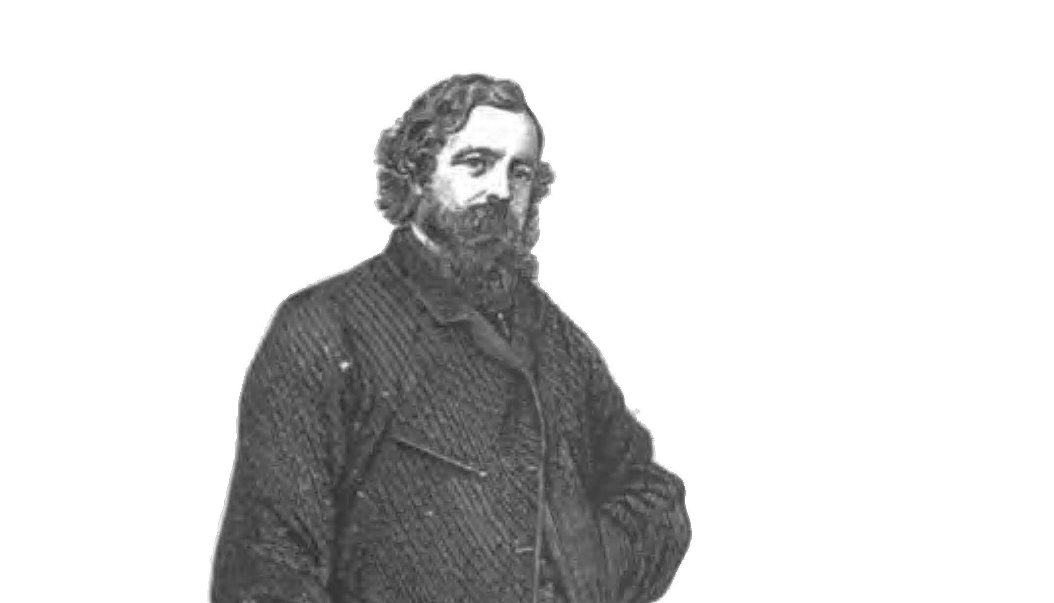 Engraving of author Henry Morford