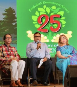 Golam Mathbor, Ph.D., professor in the School of Social Work, recently delivered a speech at the 25th anniversary celebration of the Bangladesh Environment Network.