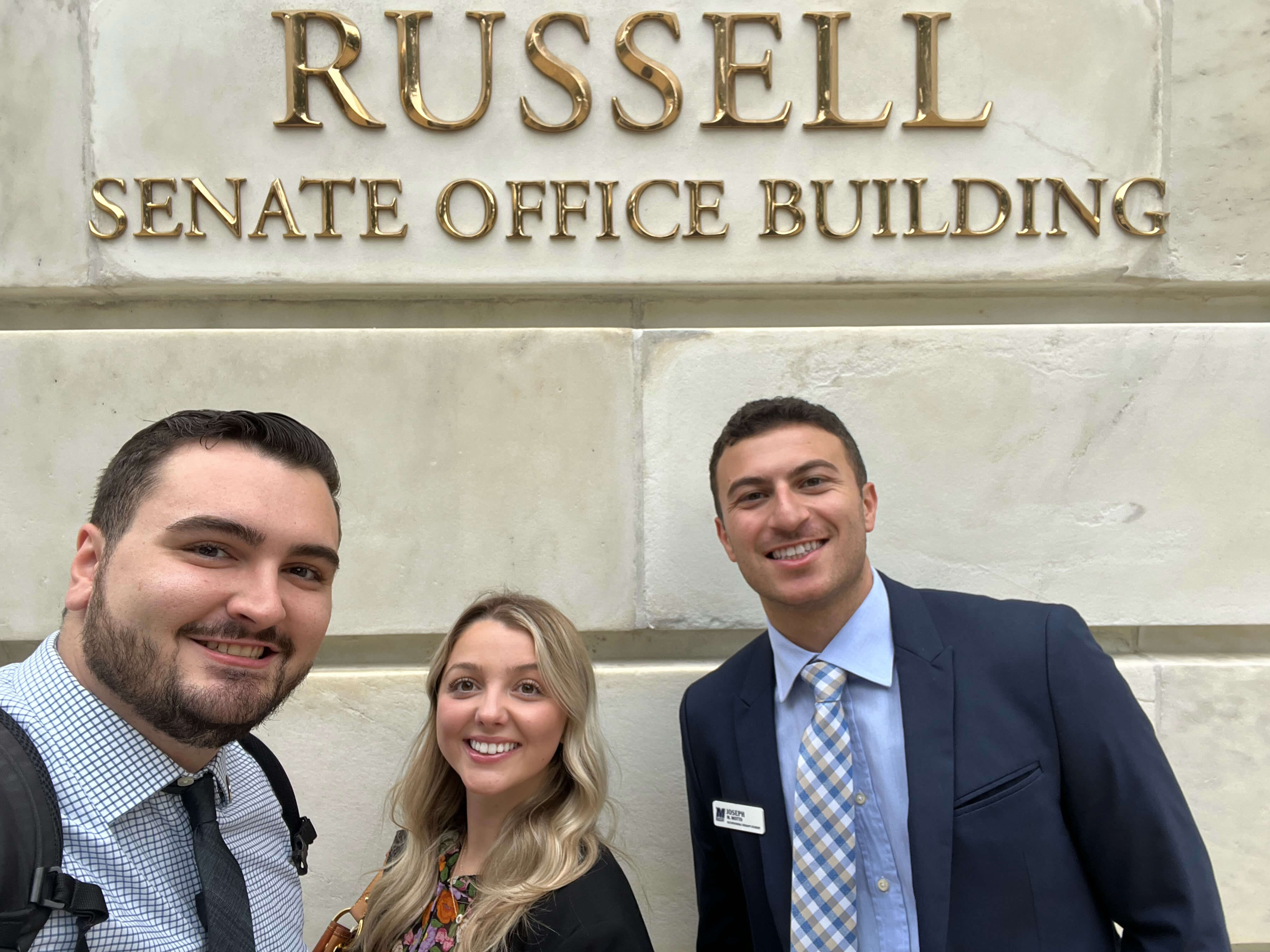 OTD Students in front of the Russell Senate Office Building