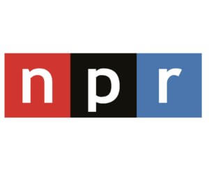 Stylized logo for NPR