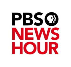 Stylized logo for PBS News Hour