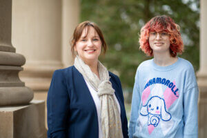 Prof. Sheri Anderson and Honors student Juno Snider