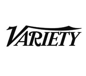 Stylized logo for Variety