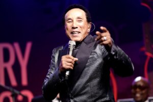 Smokey Robinson performs on stage