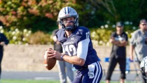 Monmouth University football quarterback Derek Robertson