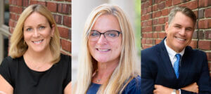 Headshots of School of Education professors Wendy Morales, Tracy Mulvaney, and William George
