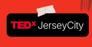 Stlyized logo for TEDx Jersey City