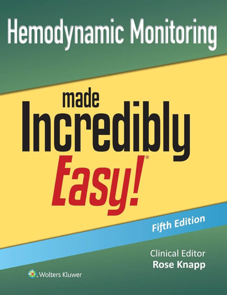 Cover of Prof. Knapp's award-winning book, "Hemodynamic Monitoring Made Incredibly Easy"