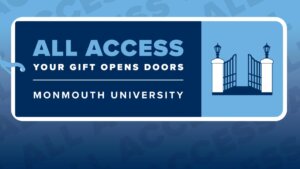 Graphic design element describing Monmouth University Giving Days 2026 fundrasing campaign
