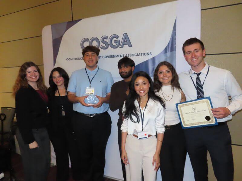 Monmouth University SGA at the Conference on Student Government Associations.