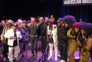 Group of people on stage