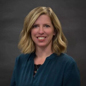 Headshot of Megan E. Delany, associate professor at Monmouth University