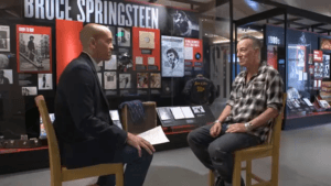 PBS News Hour interviewer speaks with Bruce Springsteen