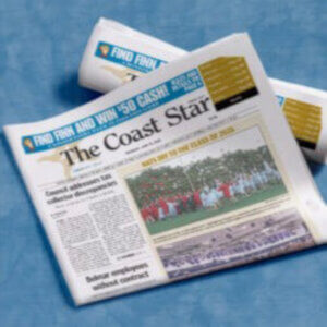 Picture of print edition of Coast Star Newspaper