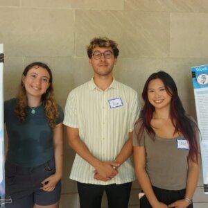 Three student members of Summer Research Project