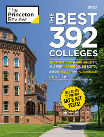 Cover of the 2027 edition of "The Best 392 Colleges" by The Princeton Review