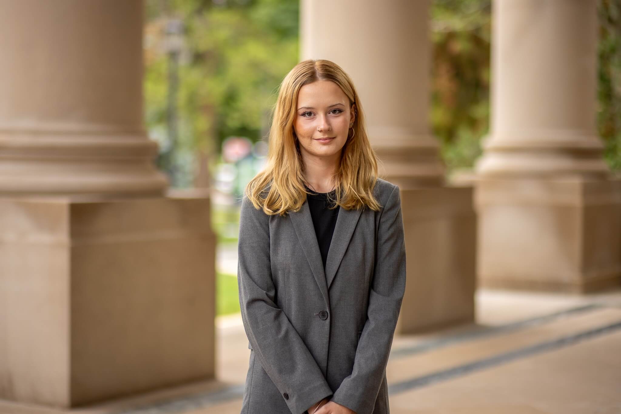 Headshot of political science student Ilyana Balaj