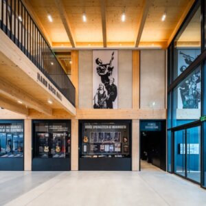 Interior of Bruce Springsteen Center for American Music entrance