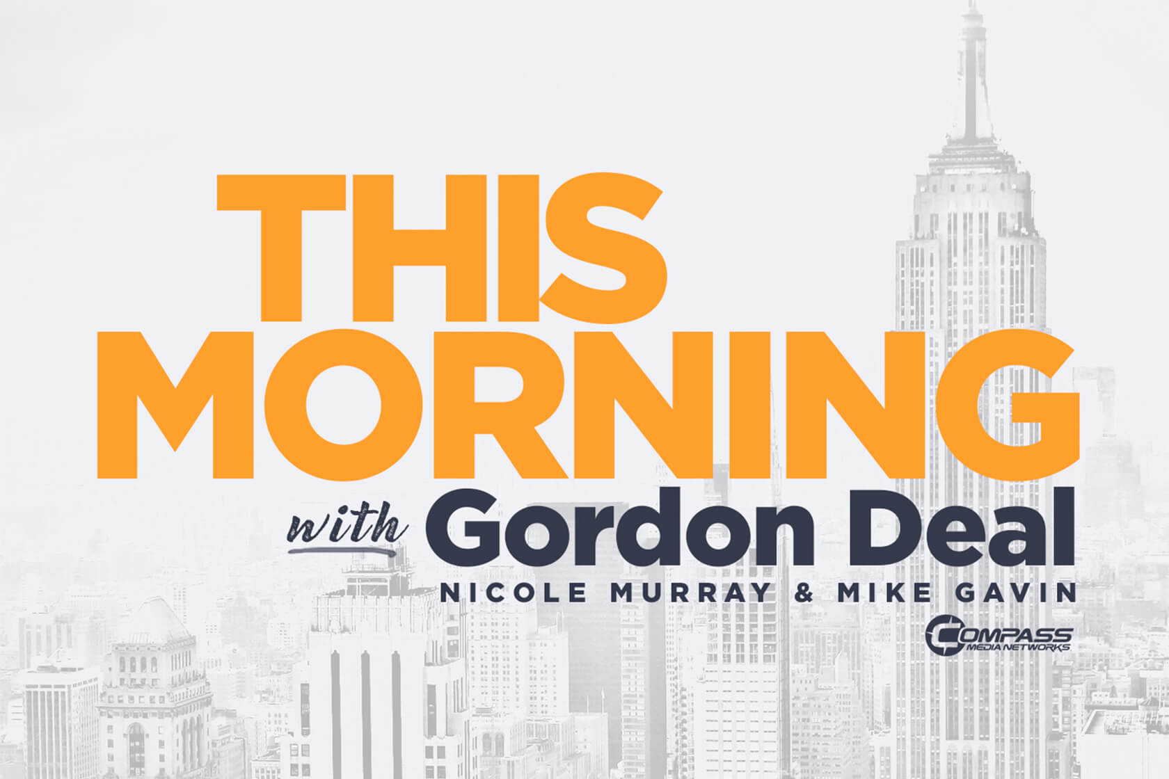Logo for the podcast, "This Morning with Gordon Deal"