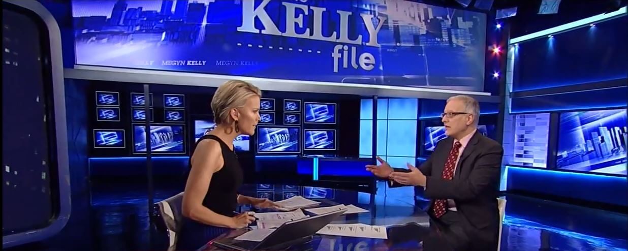 Patrick Murray being interviewed by Megyn Kelly