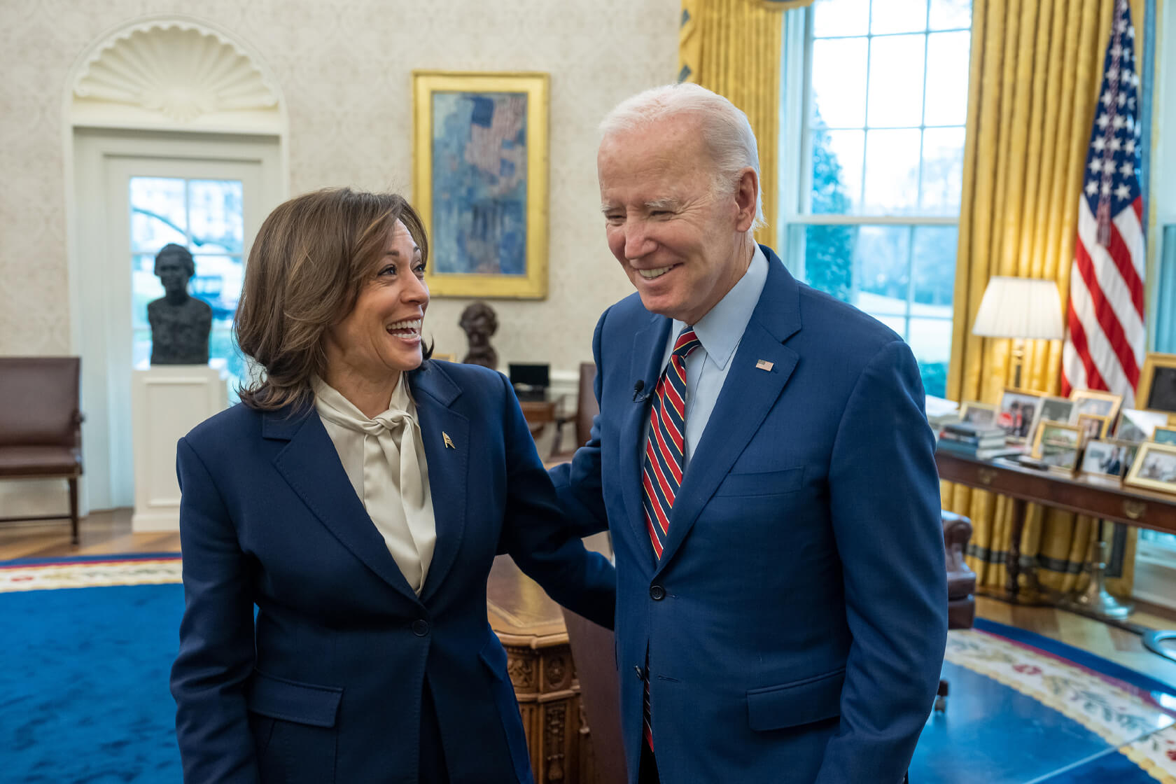 Image of President Joe Biden and Vice-president Kamala Harris.